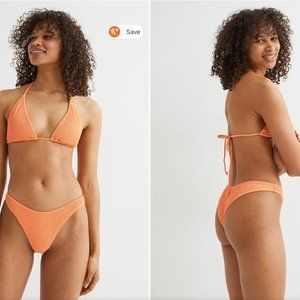 H&M Orange Brazilian Bikini Bottom - Size 4